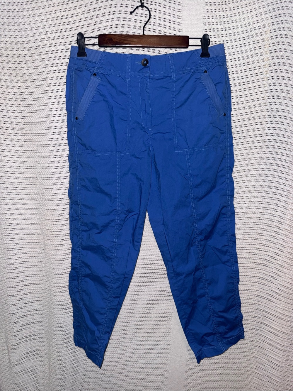 Chico's Bright Blue Cargo Capri Pants